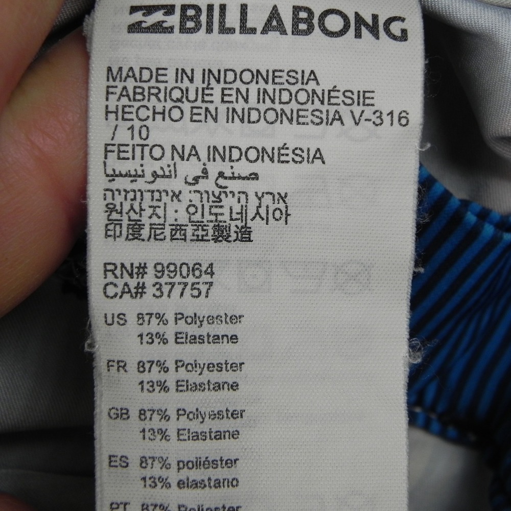 Billabong Board Shorts Boys 22 Multicolor Platinum X All Day Striped Swim Trunks - Picture 4 of 11